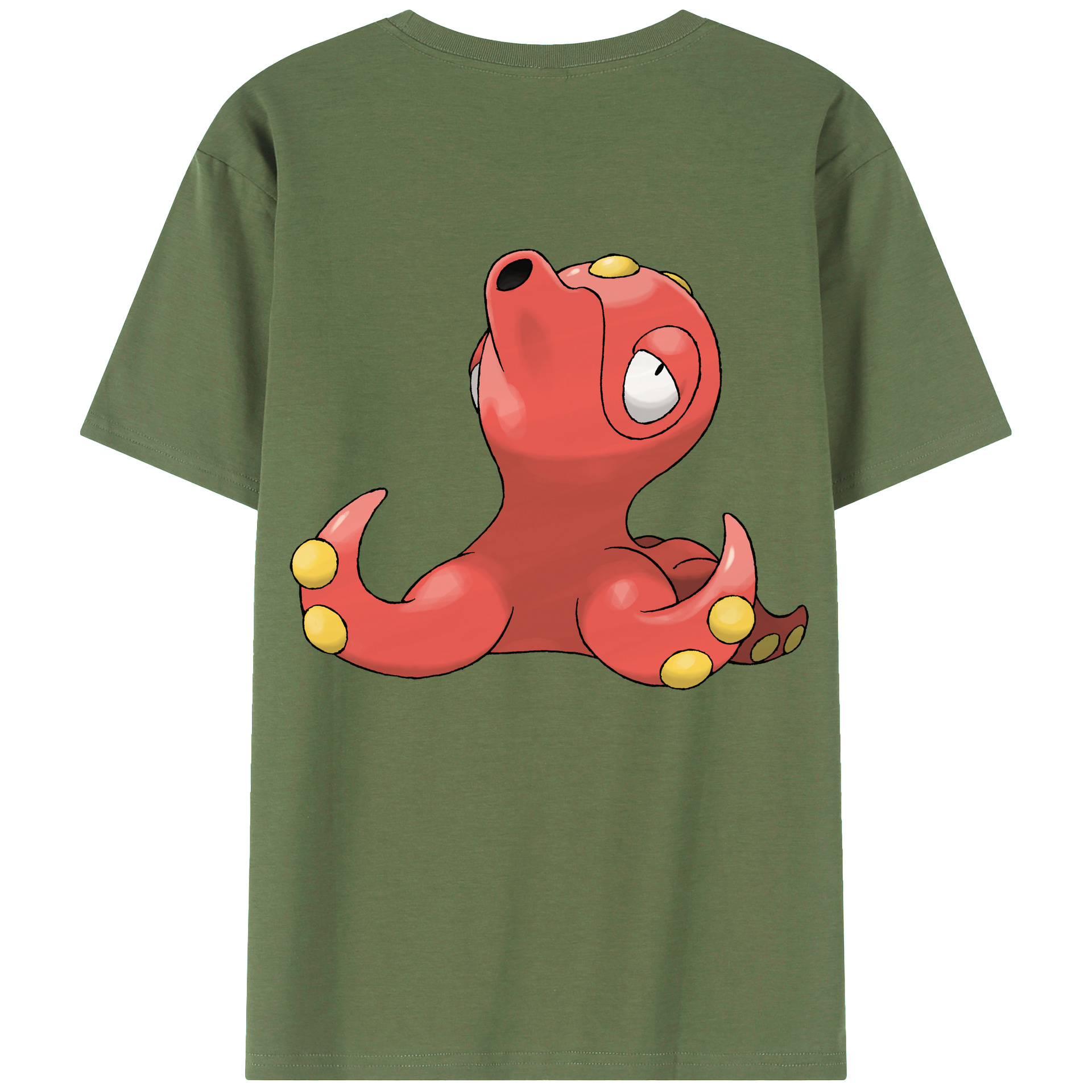 （画像用） ポケットモンスター Pokémon 綿100％ メンズ半袖Tシャツ（バックプリント） 通気性